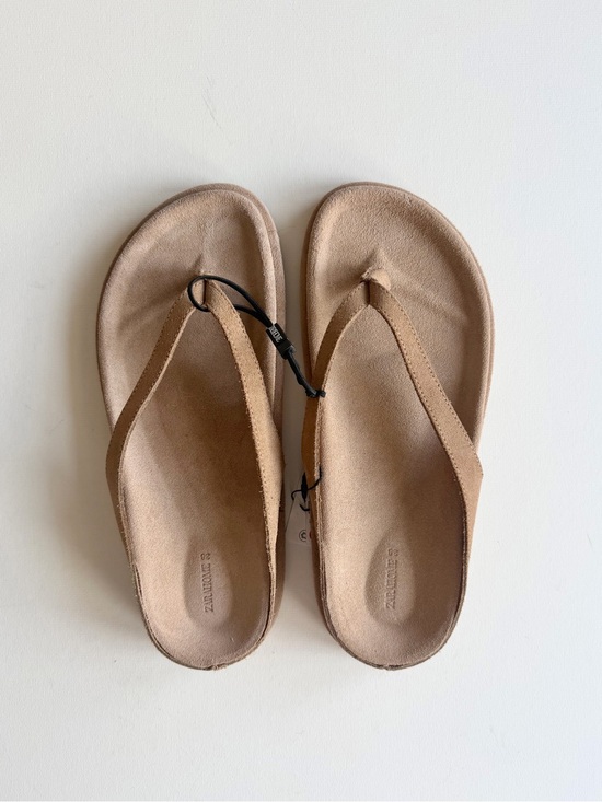Zara Shoes - Zara Suede Thong Sandals